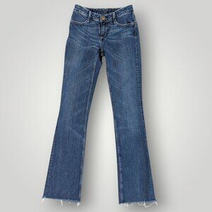 Earnest Sewn Vintage Hefner.02 Size 24 Bootcut Jeans with Frayed Hem